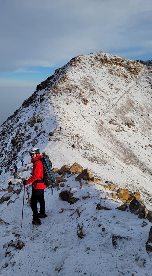 Approaching the belly of the mountain